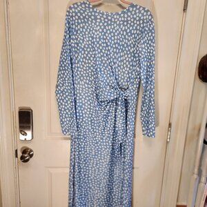 YAL New York Sky Dot Tie-Waist Dress. New with tags.